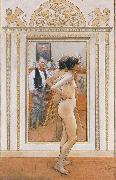 Carl Larsson In front of the Mirror oil painting reproduction